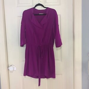 Eliza J Purple Silk Dress